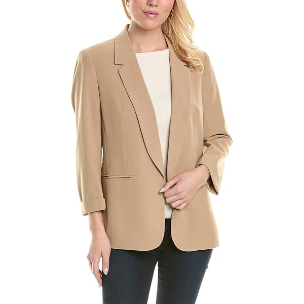 Jones New York Women's Faux Double Breasted Compression